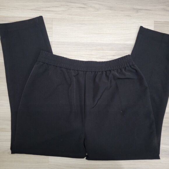 ADRIENNE VITTADINI Womens Black Pull On Pants Size 14 - Picture 4 of 9